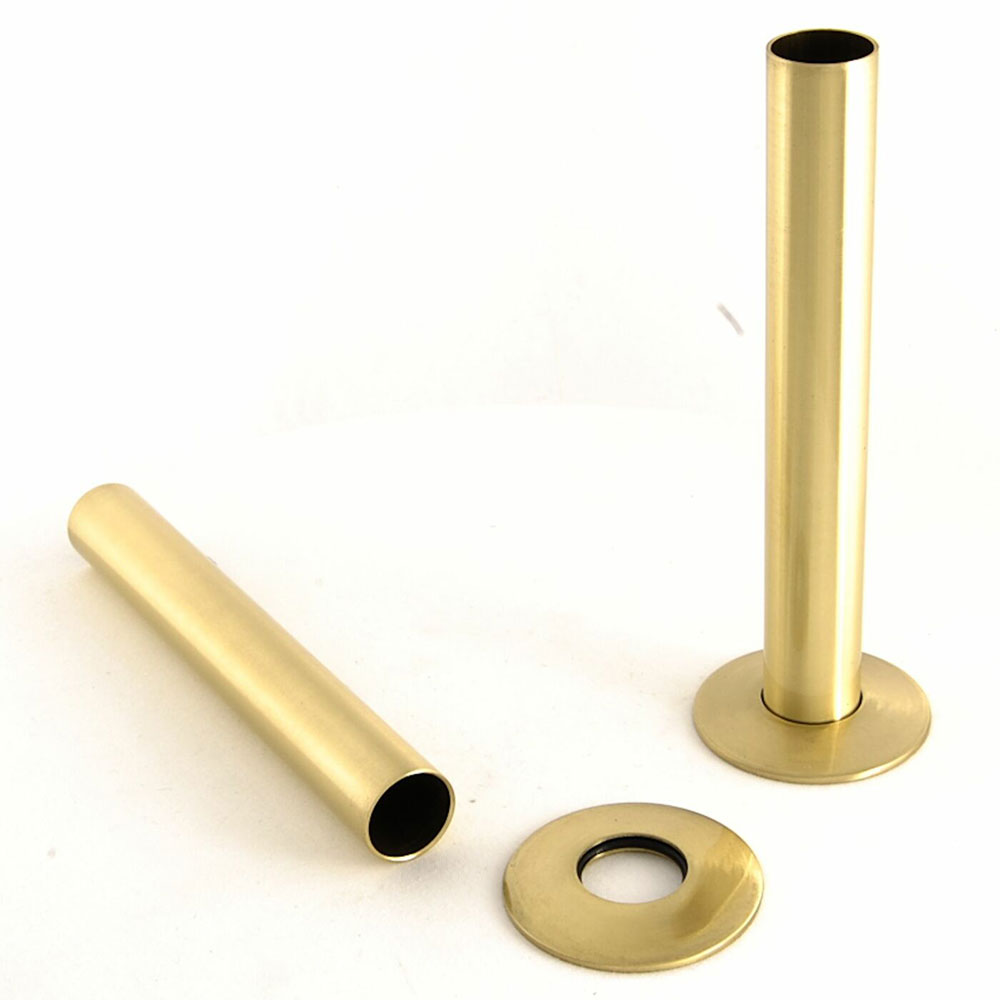 130mm pipe sleeves – Polished Brass