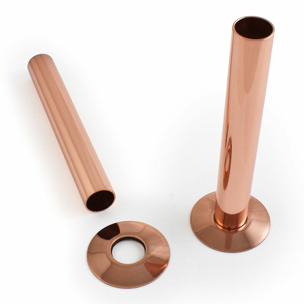 Polished Copper 130mm Pipe Sleeves