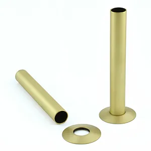 Brushed Brass 130mm Pipe Sleeves