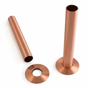Brushed Copper 130mm Pipe Sleeves