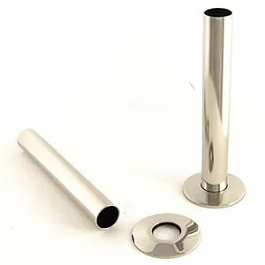 Polished Nickel 130mm Pipe Sleeves