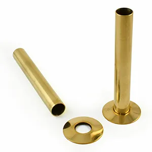 Un-lacquered Brass 130mm Pipe Sleeves