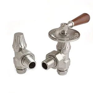 Satin Nickel Traditional Lever Manual Angled
