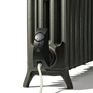 Textured Dark Grey Element – White Cable